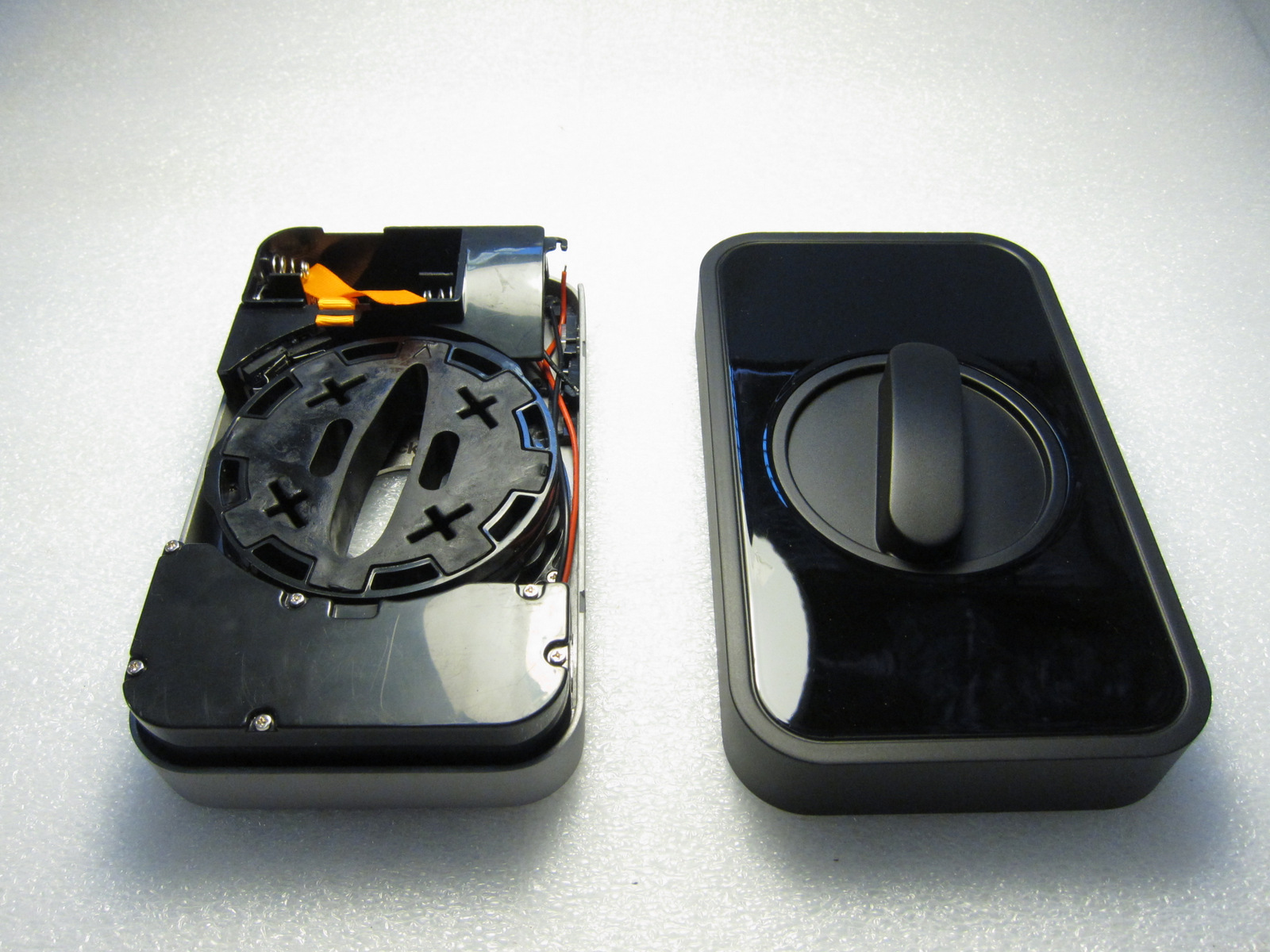 Interior of Lockitron smart lock.
